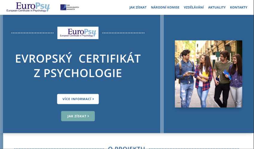 Certifikát EuroPsy