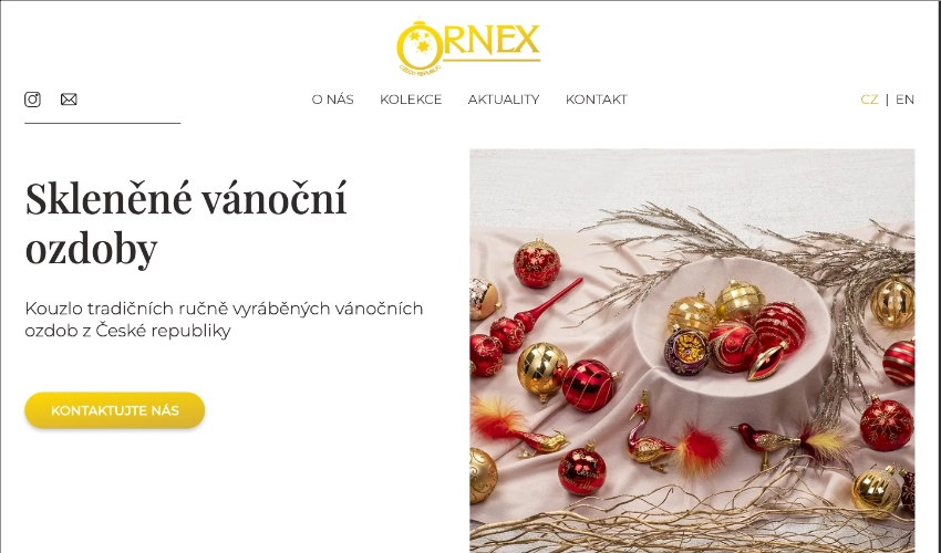 Exportér českých vánočních ozdob